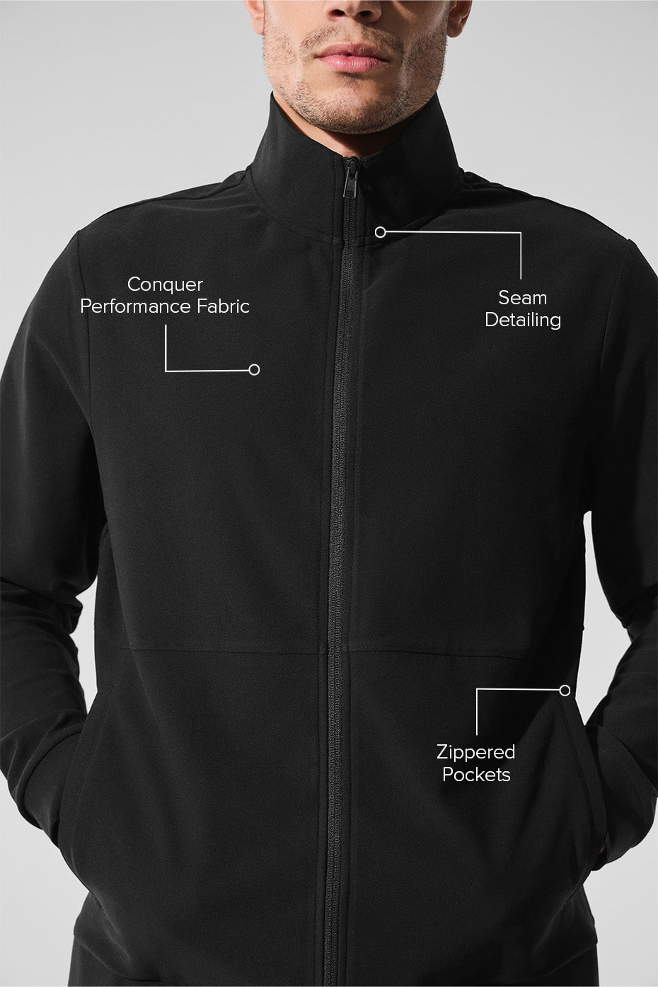 Veste Zippée Col Montant Conquer Max