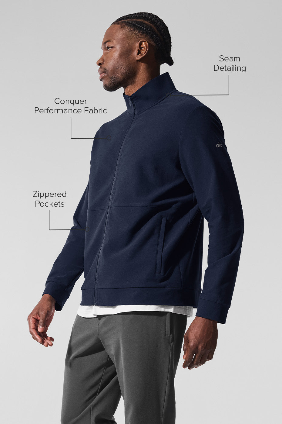 Veste Zippée Col Montant Conquer Max