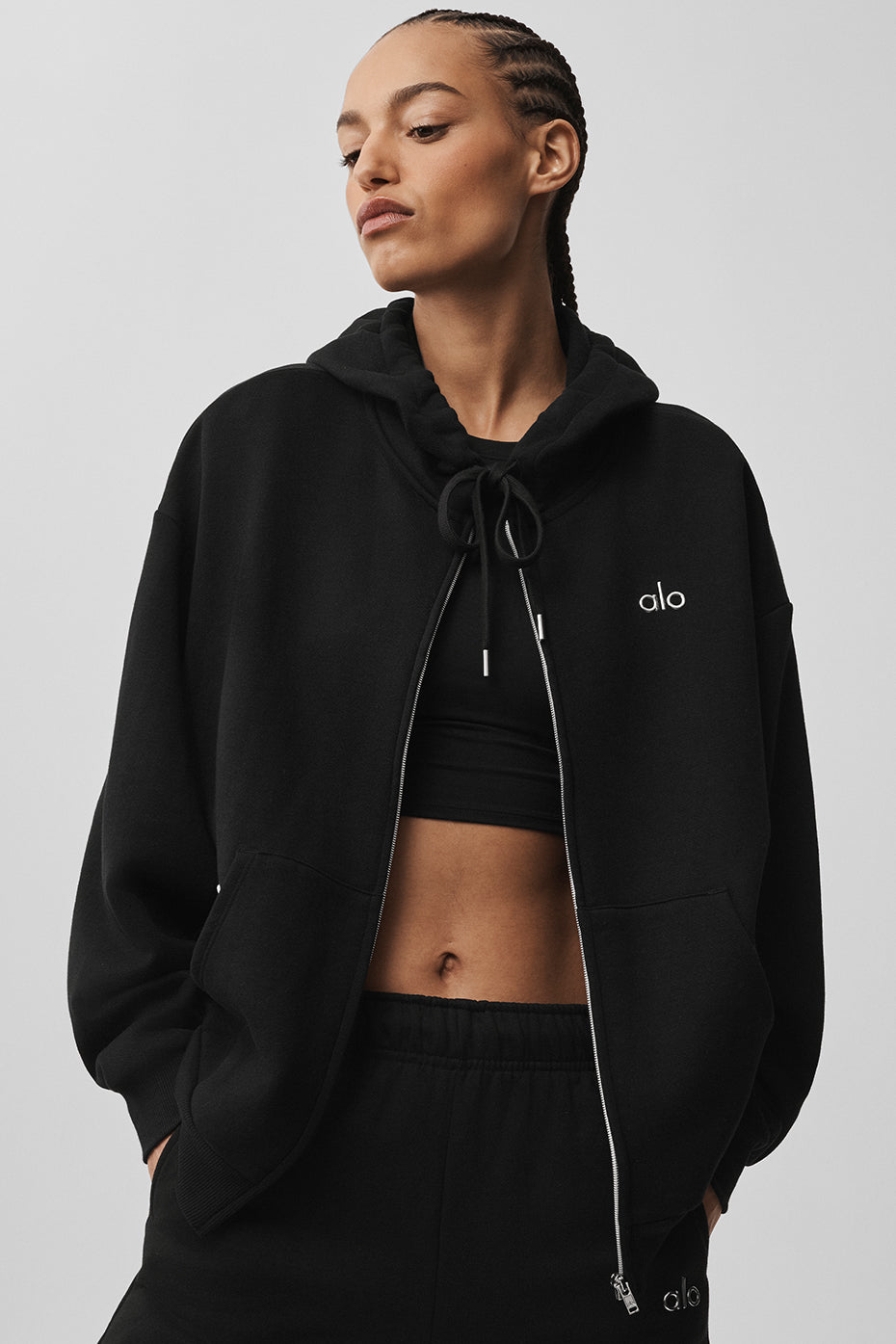 Sweat Zippé à Capuche Accolade