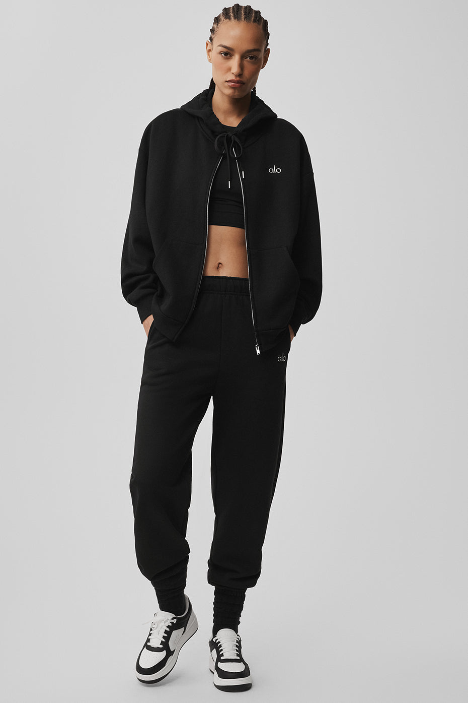 Sweat Zippé à Capuche Accolade